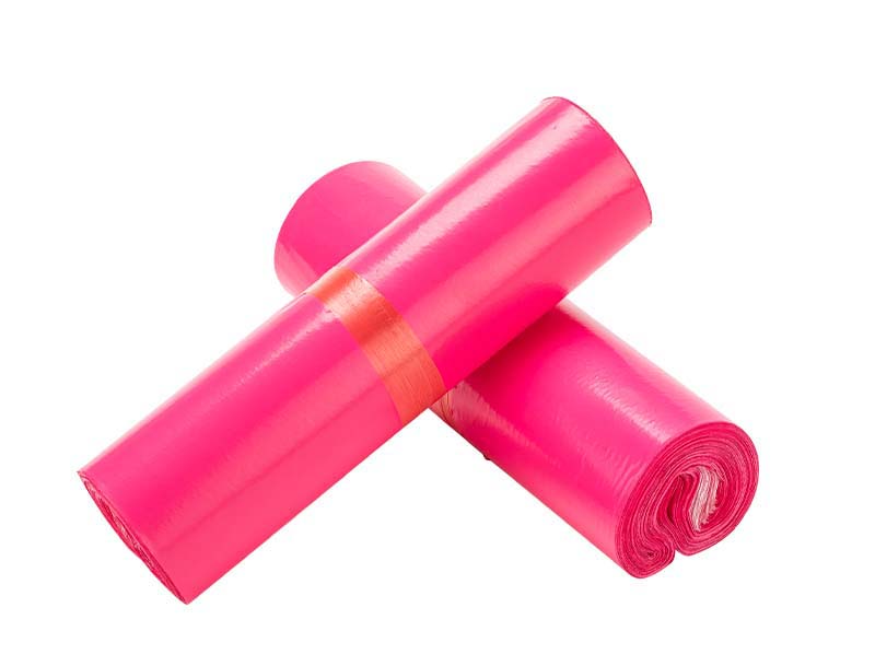 富蕴玫红色快递袋-02